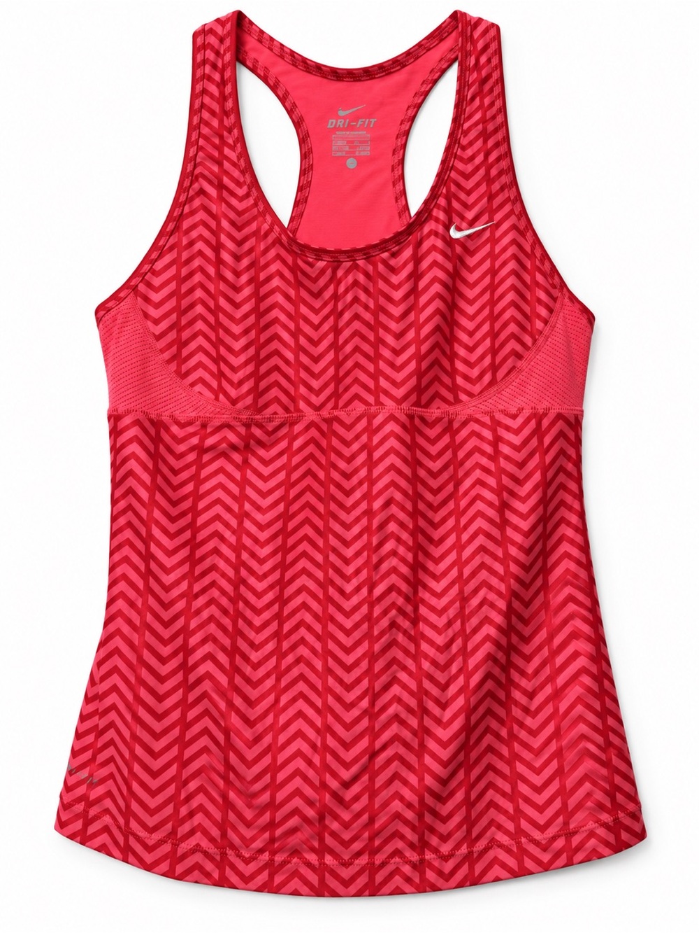 Nike Women's Pink Chevron Dri-FIT Racerback Tank/sports bra